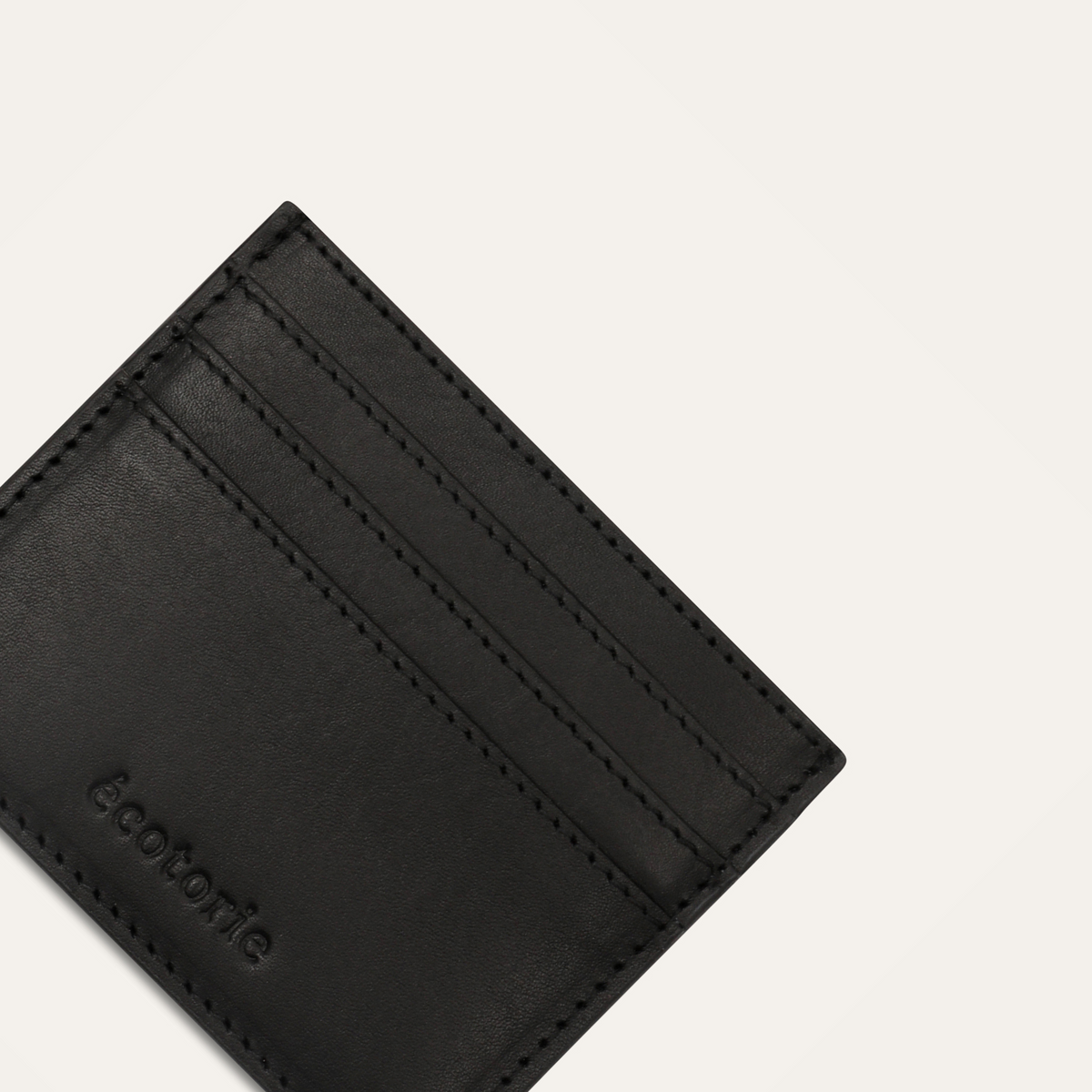 Ethically Crafted Sustainable Leather / Tigi Womens Card Wallet / Black / Genuine Full Grain Leather / Parker Clay / Certified B Corp