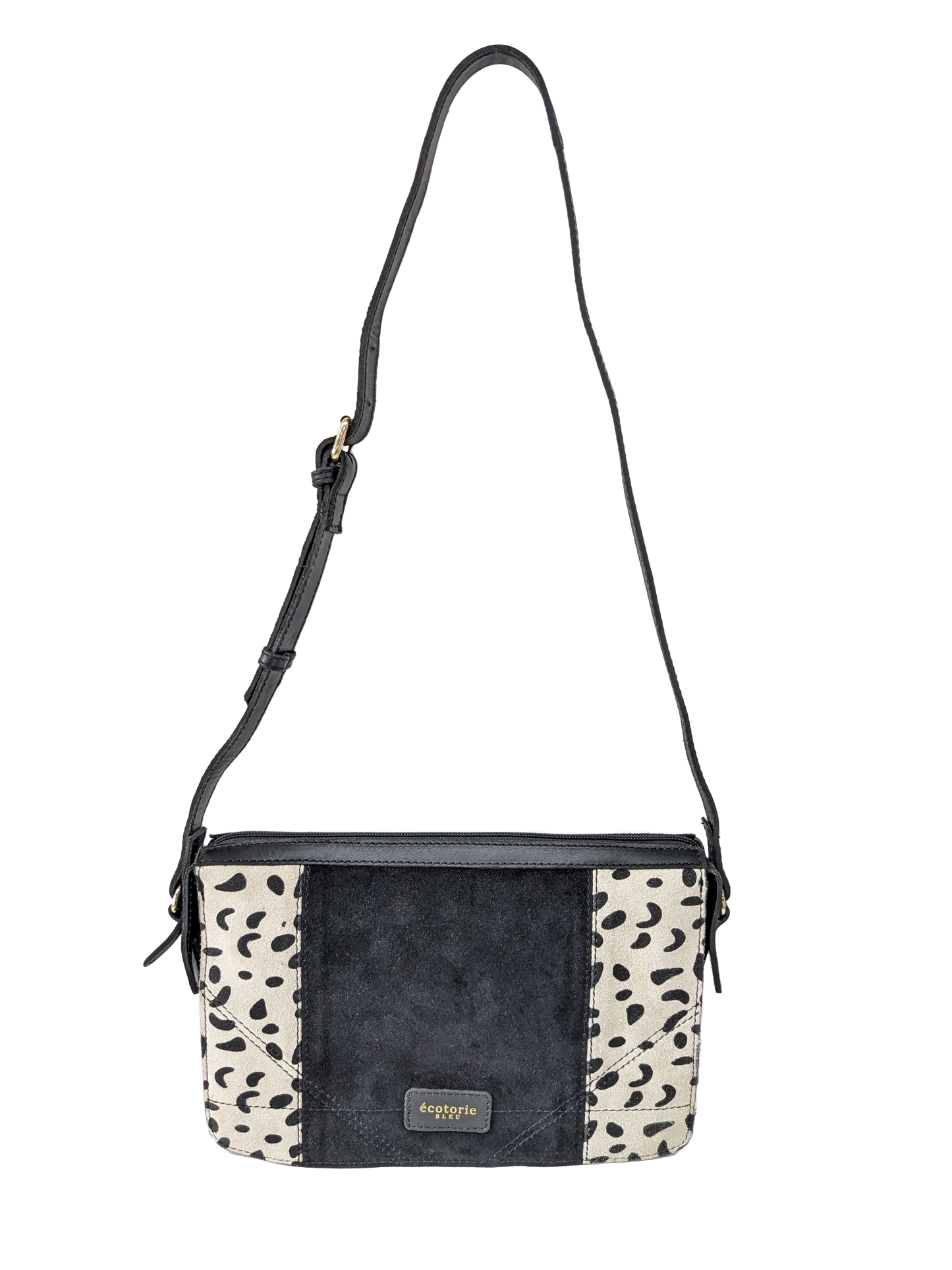 Leopard Print Black Sling Bag